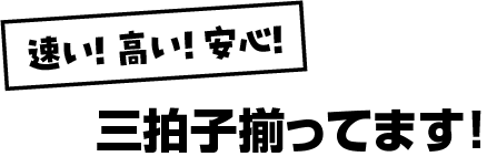 三拍子そろってます!